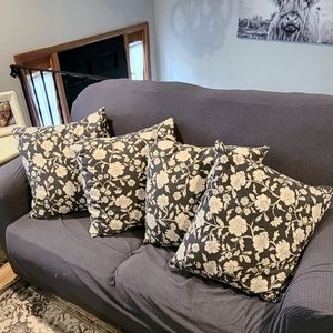 H&M Floral pillow covers